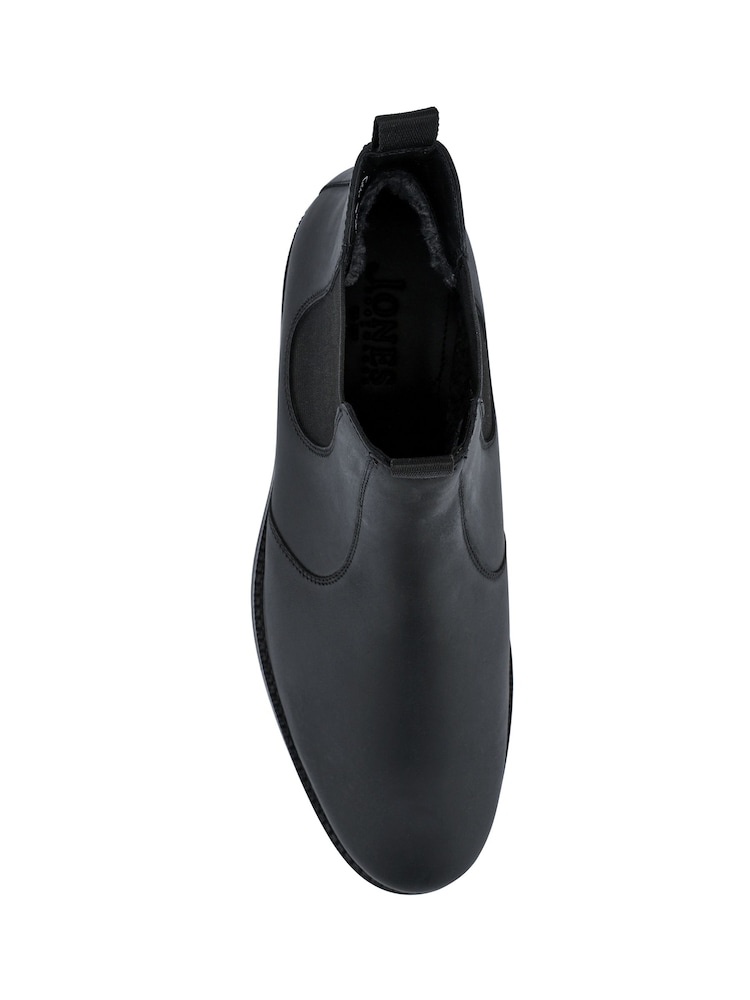 Negro - Jones Bootmaker Emile Wide Fit Leather Slip-On Boots - Imagen 5 de 5