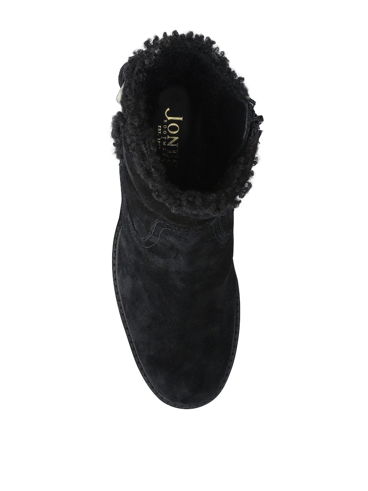 Jones Bootmaker Black Mavis Leather Buckled Ankle Boots - Image 5 of 5 Jones Bootmaker Black Mavis Leather Buckled Ankle Boots - Image 5 of 5