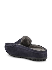 Jones Bootmaker Blue Zap Leather Mule Slippers - Image 4 of 5