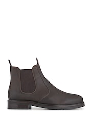 Jones Bootmaker Brown Emile Wide Fit Leather Slip-On Boots - Image 2 of 5