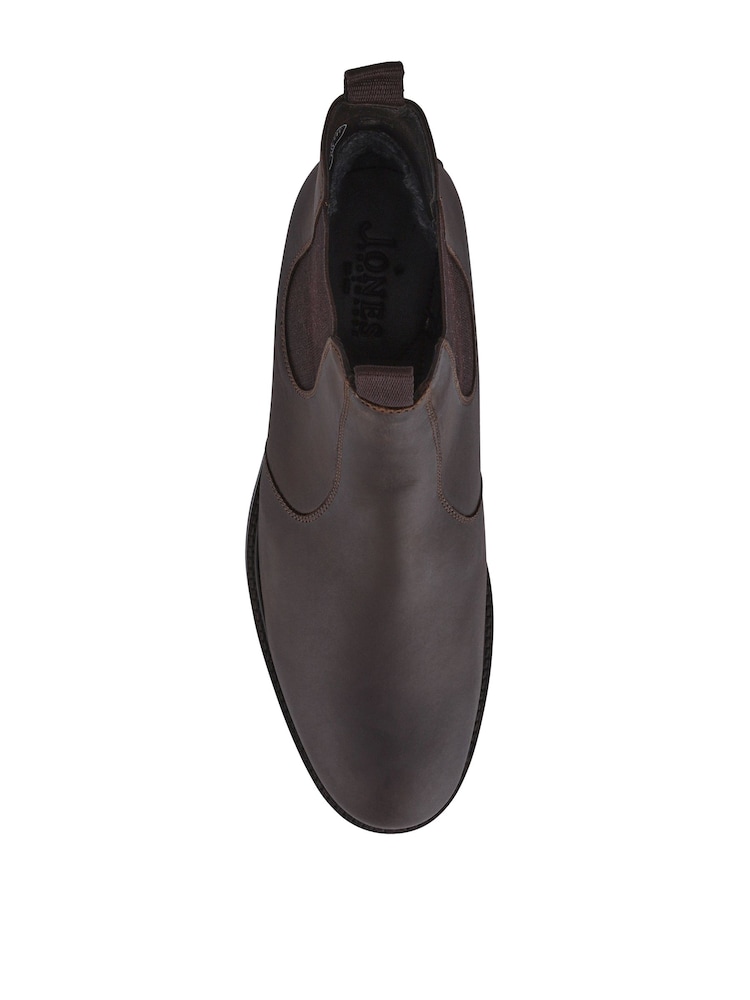 Jones Bootmaker Brown Emile Wide Fit Leather Slip-On Boots - Image 5 of 5 Jones Bootmaker Brown Emile Wide Fit Leather Slip-On Boots - Image 5 of 5