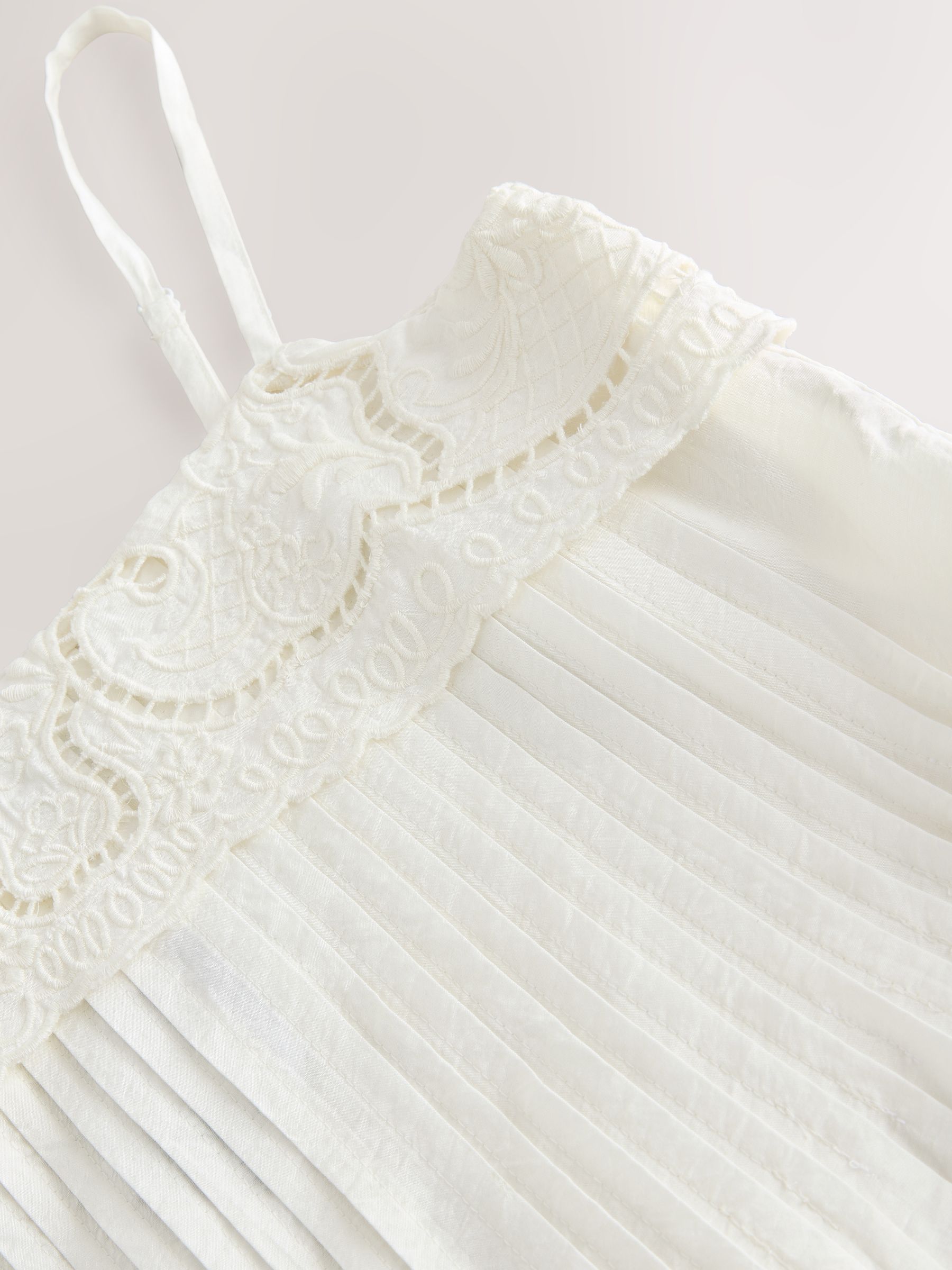 Buy White Pintuck Foldover Midi Summer Dress from Next Jordan