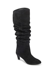 Jones Bootmaker Black Darlina Leather Slouch Long Boots - Image 6 of 8