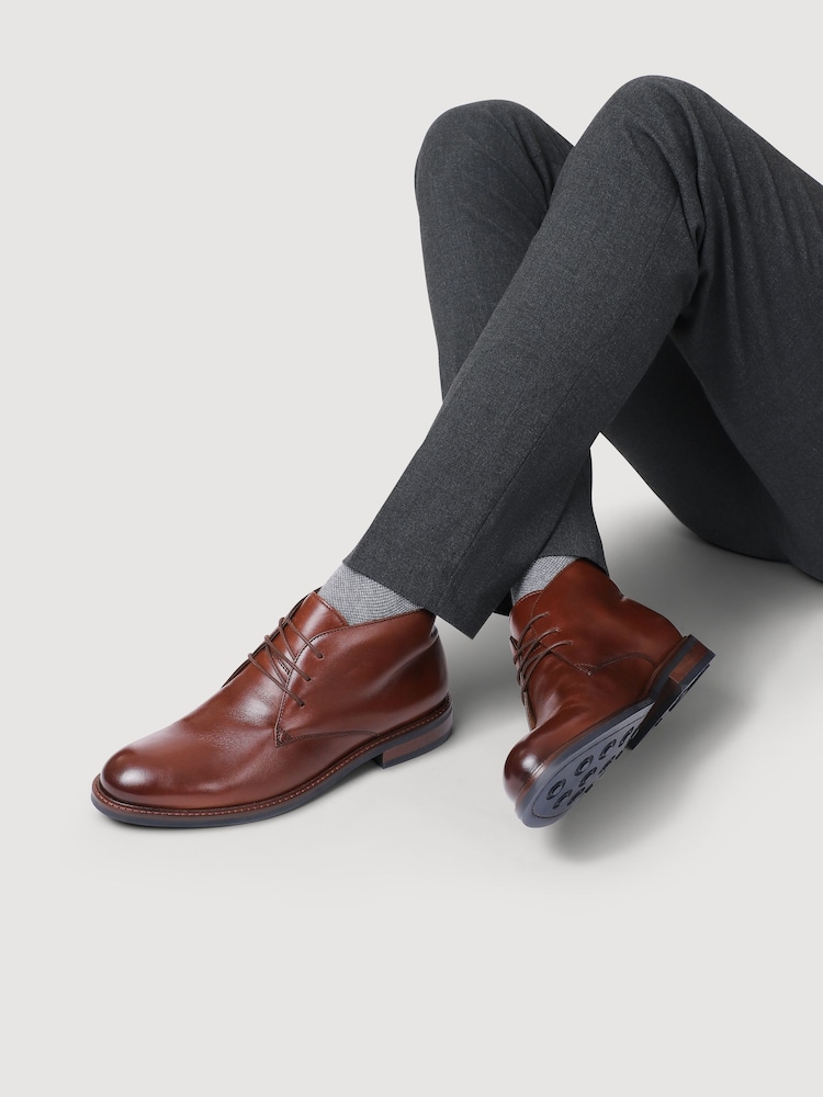 Jones Bootmaker Brown Deacon Suede Chukka Boots - Image 1 of 5 Jones Bootmaker Brown Deacon Suede Chukka Boots - Image 1 of 5