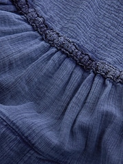 Blue Strappy Mini Tiered Dress - Image 2 of 3