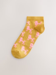 Multicolour Dog Pattern Trainer Socks 4 Pack - Image 3 of 5