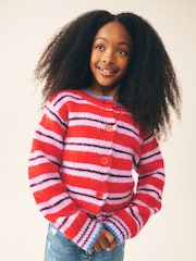 Red Stripe Knitted Cardigan (3-16yrs) - Image 1 of 4