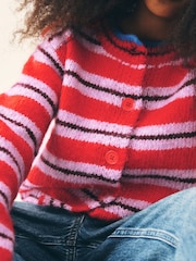 Red Stripe Knitted Cardigan (3-16yrs) - Image 2 of 4