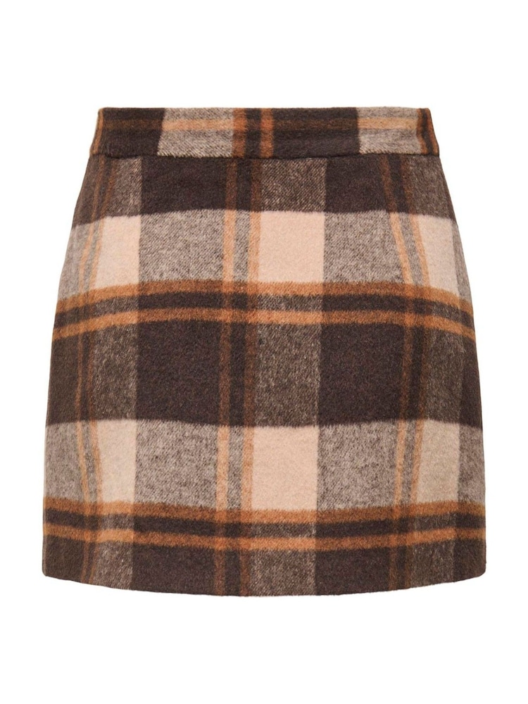 ONLY Brown Check Skirt - Image 2 of 2