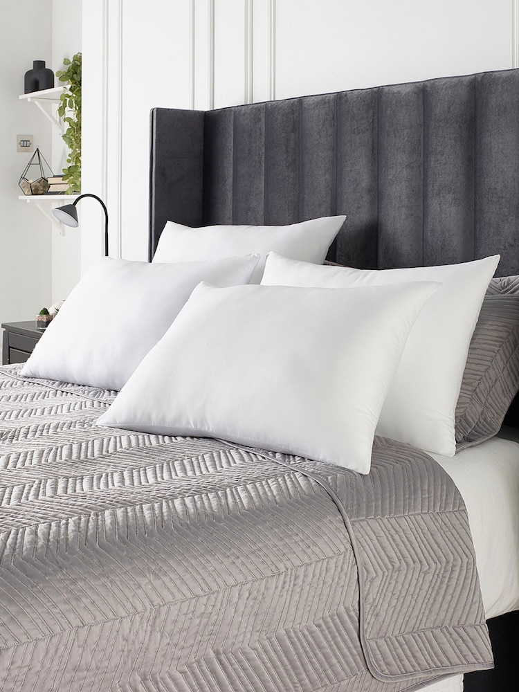 Downland Poly Cotton Pillow 4 Pack Pair - Image 2 of 4 Downland Poly Cotton Pillow 4 Pack Pair - Image 2 of 4