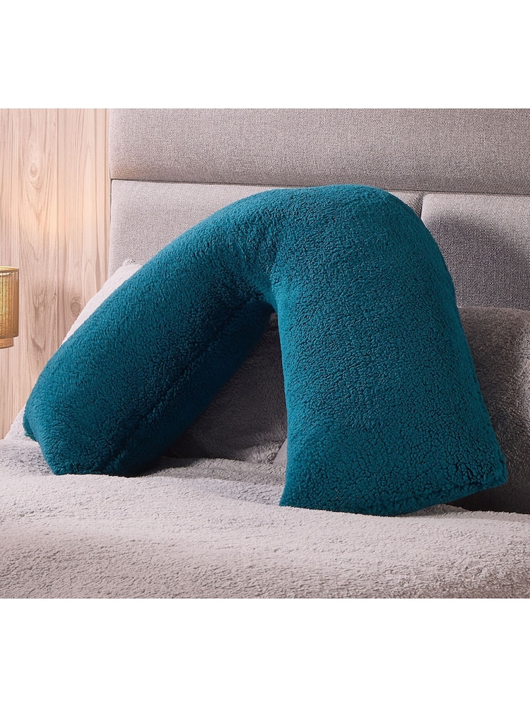 Downland V-Shape Teddy Fleece Pillow - Image 1 of 5 Downland V-Shape Teddy Fleece Pillow - Image 1 of 5