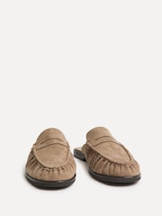 Linzi Natural Intro Ruched Slip On Mules - Image 4 of 6