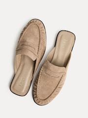 Linzi Natural Intro Ruched Slip On Mules - Image 6 of 6