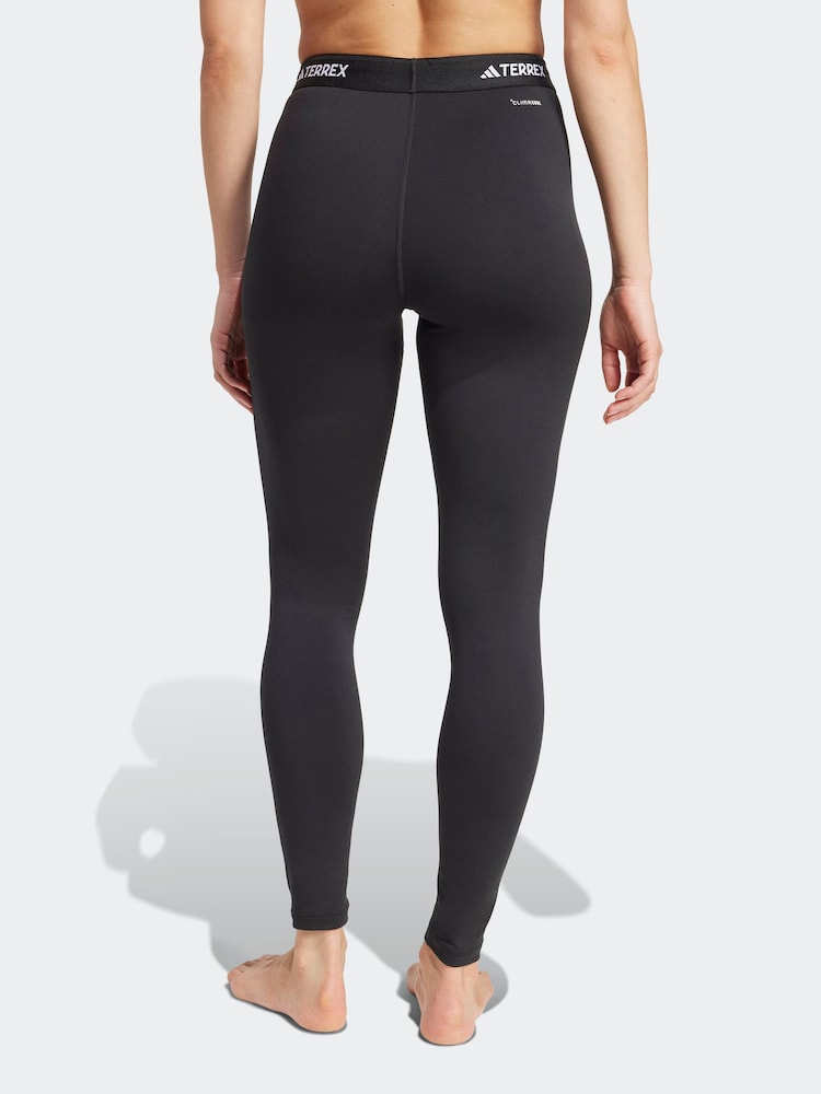 adidas Terrex Black Multi Synthetic Base Layer Leggings - Image 2 of 7