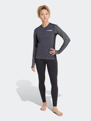 adidas Terrex Black Multi Synthetic Base Layer Leggings - Image 4 of 7