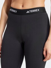 adidas Terrex Black Multi Synthetic Base Layer Leggings - Image 5 of 7