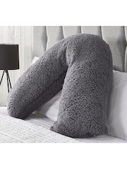Downland V-Shape Teddy Fleece Pillow - Image 1 of 5