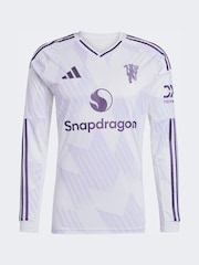 قميص من الجيرسيه بكُم طويل بتصميم التيشرت الاحتياطي لنادي Manchester United لموسم 25/26 من adidas - Image 6 of 7