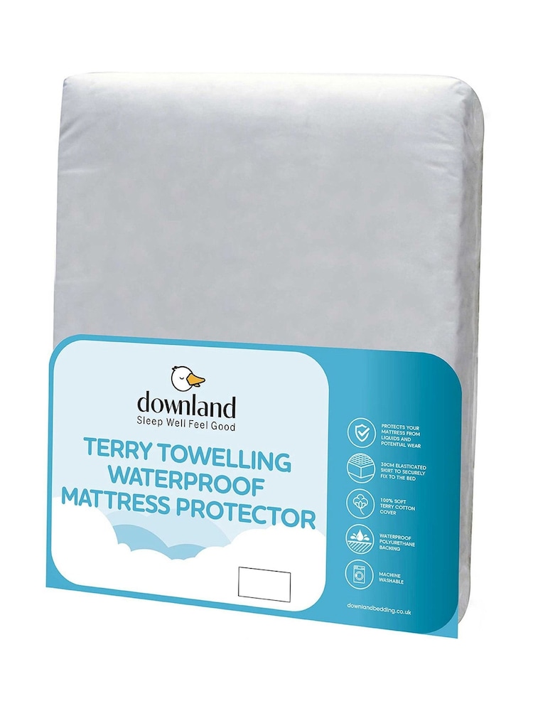 Downland Terry Waterproof Mattress Protector - Image 3 of 3