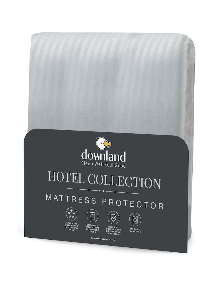 Downland Hotel Collection Microfibre Mattress Protector - Image 3 of 3