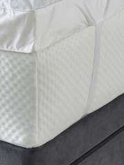Downland White 3" Deep Forever Full Mattress Topper - Image 4 of 5