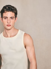 Ecru Edit Ribbed Vest - Image 1 of 8