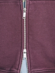 Berry Red EDIT Graphic Zip Through Hoodie - Image 14 of 14