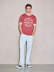 Red EDIT Ringer Graphic T-Shirt - Image 3 of 8