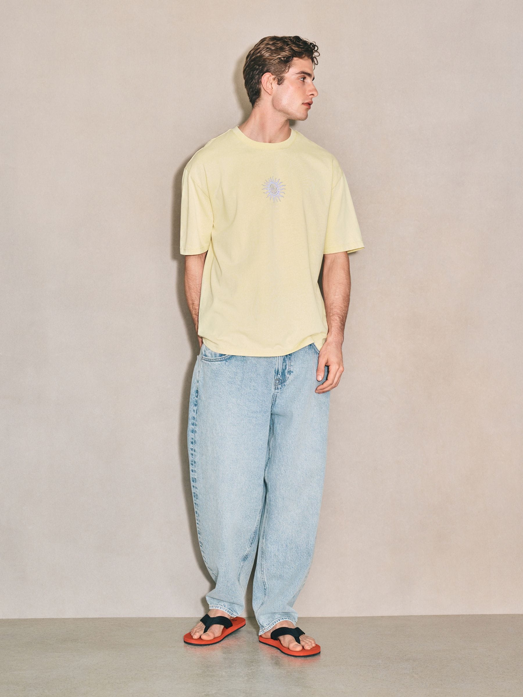 Buy Yellow Edit Graphic T-Shirt from Next Romania