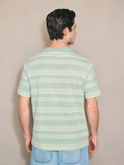 Green Horizontal Striped Edit T-Shirt - Image 3 of 7