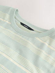 Green Horizontal Striped Edit T-Shirt - Image 7 of 7