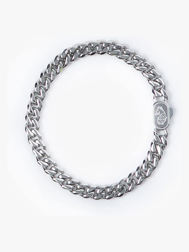 Luke 1977 Silver Tone Cuban Stainless Steel Bracelet - Image 1 of 2 Luke 1977 Silver Tone Cuban Stainless Steel Bracelet - Image 1 of 2