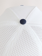 White/Navy Blue Edit Embroidered Trucker Cap - Image 5 of 5