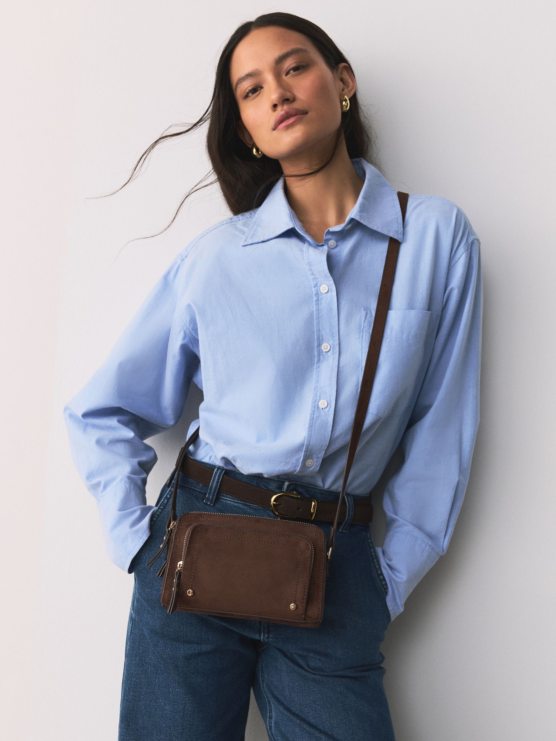 新品未使用 Deuxieme Classe BAG STRAP ブラウン The Camden Small Ziptop Shoulder Cognac - 113560