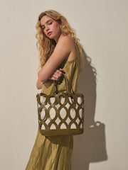 Green Cut Out Cross-Body Bag - Image 2 of 4