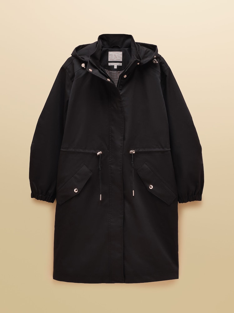 Stormwell Black Waterproof Longline Raincoat with Hood - Image 11 of 11