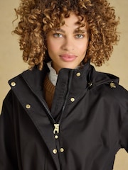 Stormwell Black Waterproof Longline Raincoat with Hood - Image 3 of 11