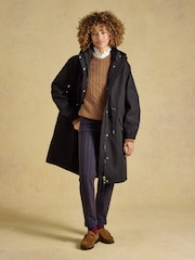 Stormwell Black Waterproof Longline Raincoat with Hood - Image 5 of 11