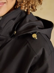 Stormwell Black Waterproof Longline Raincoat with Hood - Image 7 of 11
