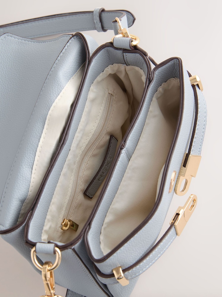 Blue Belted Hand Held Bag - Image 12 of 12 Blue Belted Hand Held Bag - Image 12 of 12