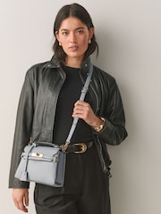 Blue Belted Hand Held Bag - Image 5 of 12