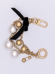 Bibi Bijoux Gold Bow Detail Charm Bag - Imagen 1 de 2