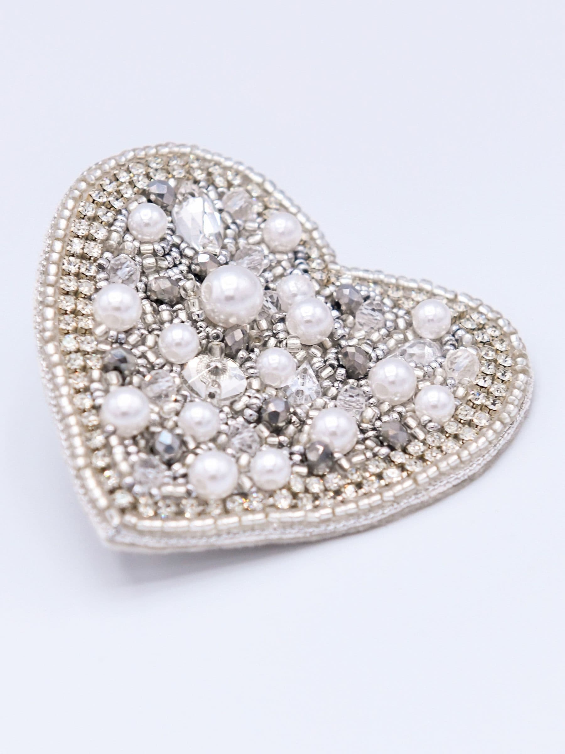 Buy Bibi Bijoux Silver Heart Sparkle Hair Clip from Next Romania