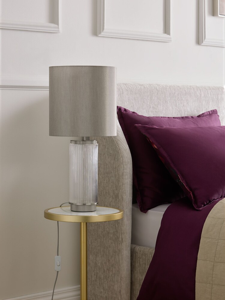 Lipsy Silver Ridge Glass Table Lamp - Image 2 of 4