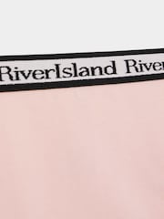 River Island Pink Crop Top & Brief Set - Image 2 of 3