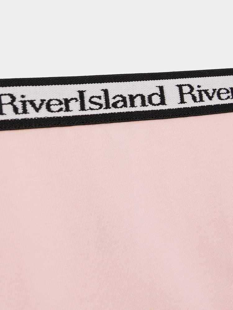 River Island Pink Crop Top & Brief Set - Image 2 of 3 River Island Pink Crop Top & Brief Set - Image 2 of 3