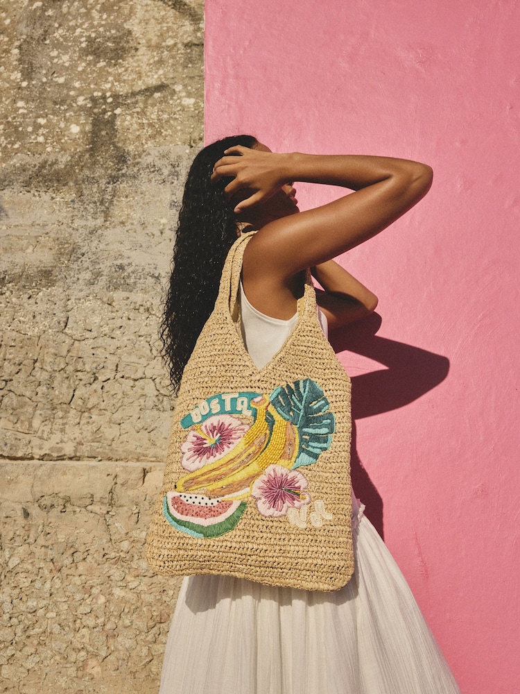 Natural Costa Rica Embellished Shoulder Bag - Image 2 of 8