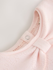 Baker by Ted Baker Pointelle Bow Bodysuit & Legging Set 2 Piece - Image 6 of 7