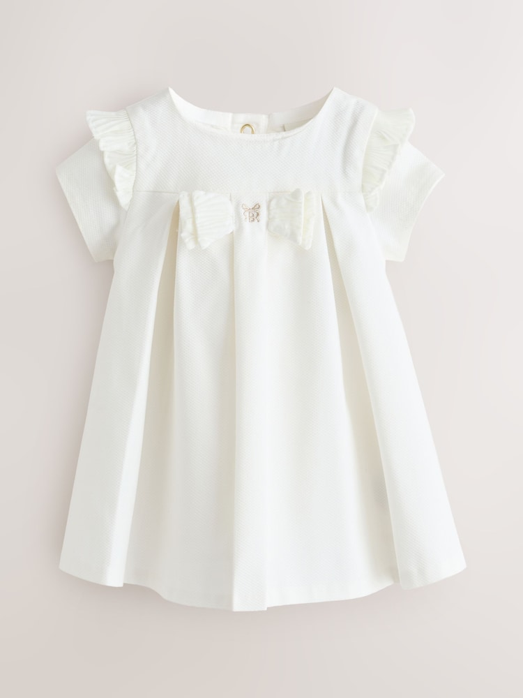 Baker by Ted Baker Pleated Woven Bow Detail Dress - Image 1 of 8 Baker by Ted Baker Pleated Woven Bow Detail Dress - Image 1 of 8