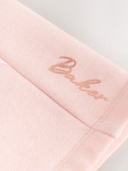 Baker by Ted Baker Pink Lace Trim Sweat Top & Joggers Set 2 Piece - Image 8 of 11